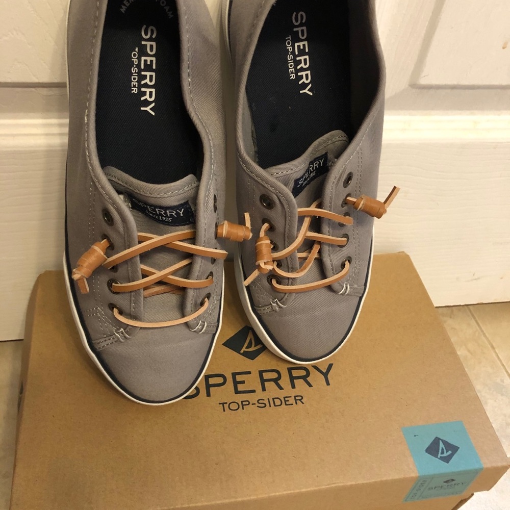 Womens Sperrys Pier View Core Grey/memory foam